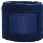 Polsband met label navy pms 533c navy - Hidalgo-werbeartikel Polsband met label, navy (pms 533c) / navy