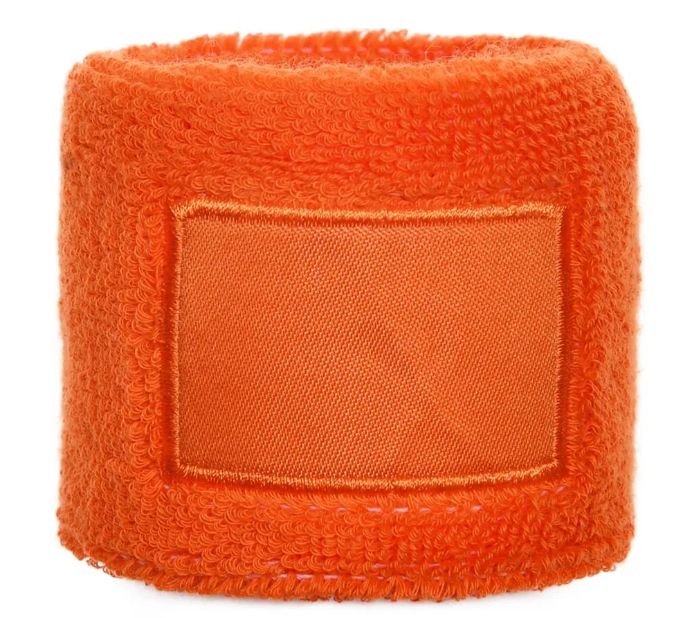 Polsband met label oranje pms 165c oranje - Hidalgo-werbeartikel Polsband met label, oranje (pms 165c) / oranje
