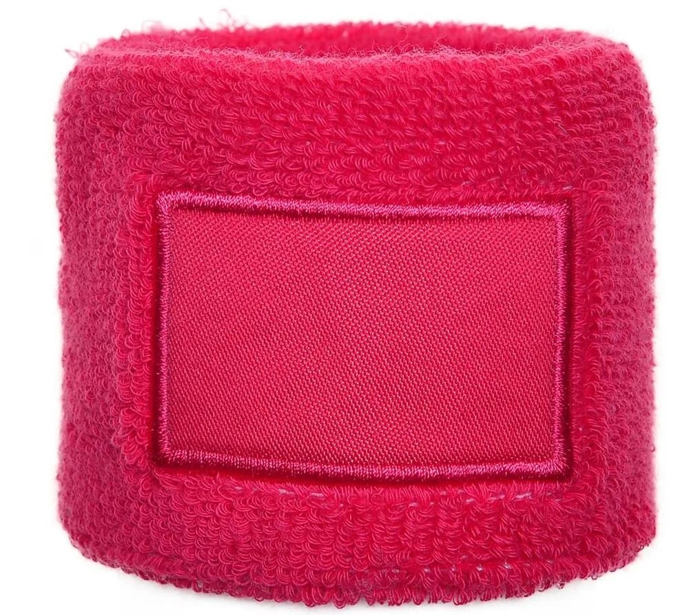 Polsband met label roze pms 212c roze - Hidalgo-werbeartikel Polsband met label, roze (pms 212c) / roze