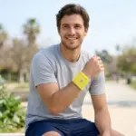 Polsband met label en ritsvakje — productfoto 8