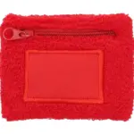 Polsband met label en ritsvakje, rood (pms 199c) / rood