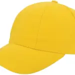 Turned brushed cap, geel (pms 101c) / geel