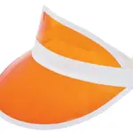 Zonneklep PVC wit white oranje - Hidalgo-werbeartikel Zonneklep PVC, wit (white) / oranje