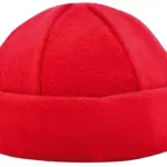 Fleece muts 6 panelen, rood (pms 199c) / rood