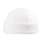 Fleece muts 6 panelen, wit (white) / wit