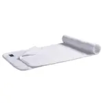 Fleece sjaal deluxe wit white wit - Hidalgo-werbeartikel Fleece sjaal deluxe, wit (white) / wit