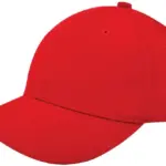 Heavy brushed cap, rood (pms 199c) / rood