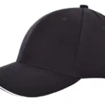 Heavy brushed cap, zwart (black) / wit
