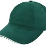 Brushed promo cap flessengroen pms 3308c naturel - Hidalgo-werbeartikel Brushed promo cap, flessengroen (pms 3308c) / naturel