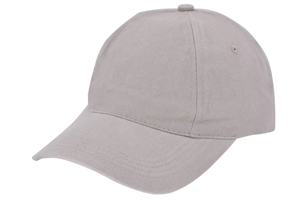 Brushed promo cap grijs pms 429c grijs - Hidalgo-werbeartikel Brushed promo cap, grijs (pms 429c) / grijs