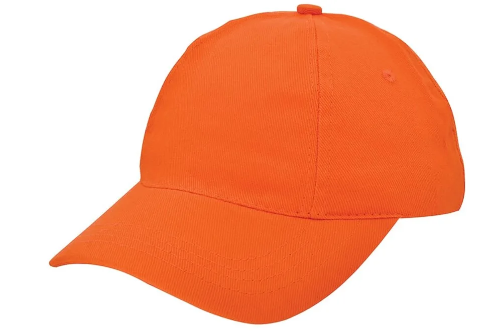Brushed promo cap oranje pms 165c oranje - Hidalgo-werbeartikel Brushed promo cap, oranje (pms 165c) / oranje