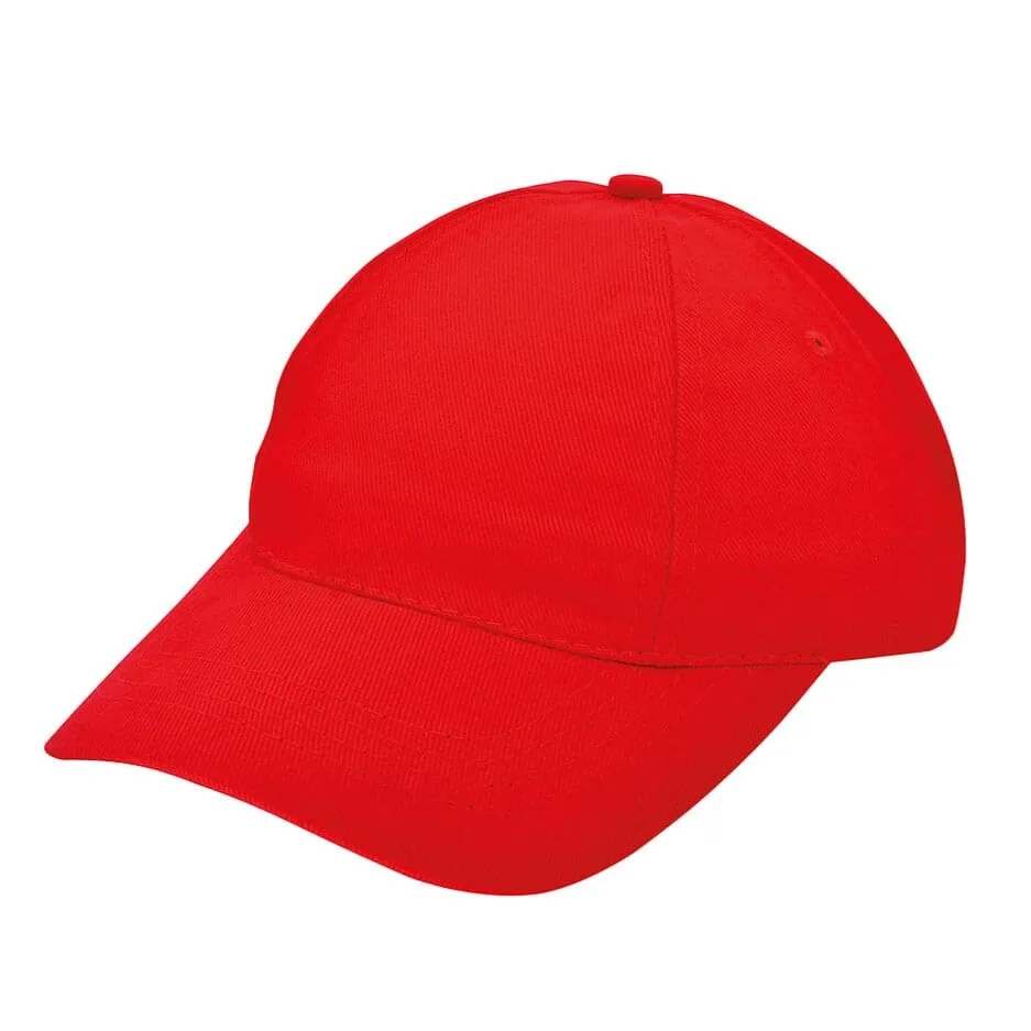 Brushed promo cap rood pms 199c rood - Hidalgo-werbeartikel Brushed promo cap, rood (pms 199c) / rood