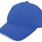 Heavy brushed cap met ledverlichting, kobaltblauw (pms 286c) / wit