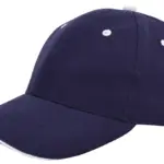 Brushed sandwich cap, navy (pms 533c) / wit