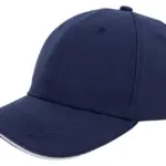 Canvas sandwich cap, navy (pms 533c) / wit