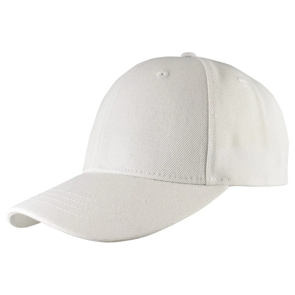Medium profile cap - Retail wit white wit - Hidalgo-werbeartikel Medium profile cap - Retail, wit (white) / wit
