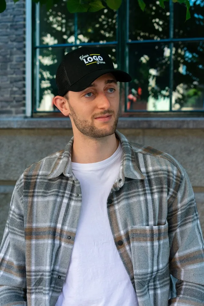 Trucker cap medium profile - Retail productfoto 9 - Hidalgo-werbeartikel Trucker cap medium profile - Retail — productfoto 9