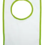 Baby slabbetje, wit (white) / groen