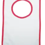 Baby slabbetje, wit (white) / roze