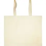 Katoenen tas met lange hengsels en bodem, 300 gr/m² — productfoto 2