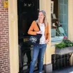 Katoenen tas met lange hengsels, 140 gr/m² — productfoto 18