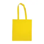 Katoenen tas met lange hengsels, 140 gr/m², geel (pms 122c) / geel