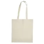 Katoenen tas met lange hengsels, 140 gr/m², naturel (natural) / naturel