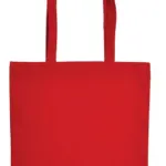 Katoenen tas met lange hengsels, 140 gr/m², rood (pms 186c) / rood