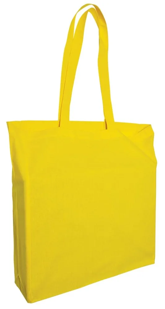Katoenen tas met lang hengsels en souffle 140 grm² productfoto 3 - Katoenendraagtassen Katoenen tas met lang hengsels en souffle, 140 gr/m² — productfoto 3