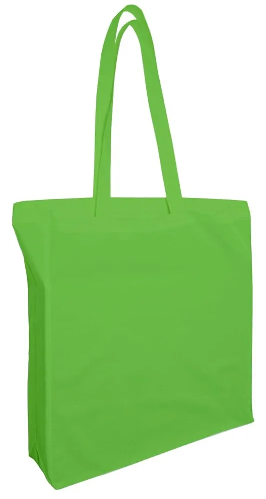 Katoenen tas met lang hengsels en souffle 140 grm² productfoto 4 - Katoenendraagtassen Katoenen tas met lang hengsels en souffle, 140 gr/m² — productfoto 4