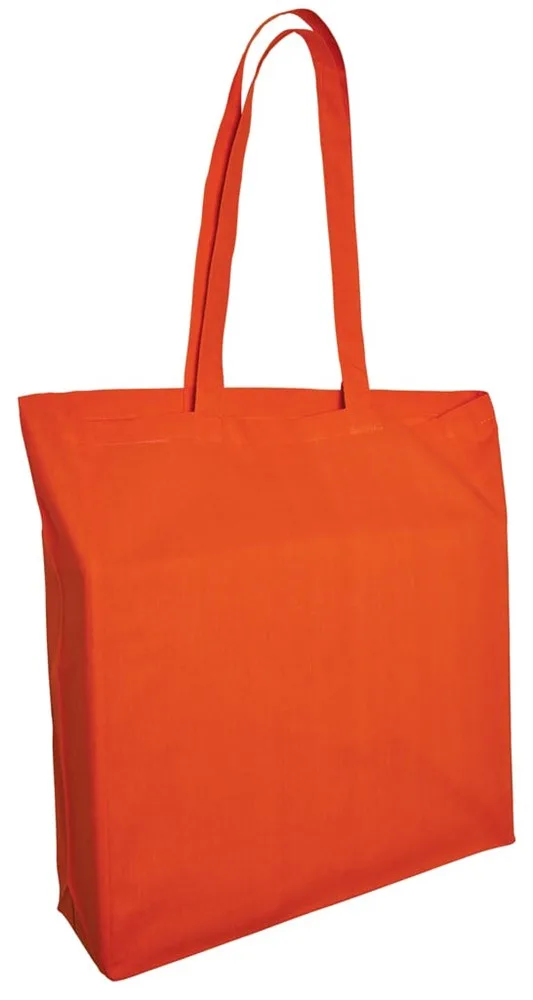 Katoenen tas met lang hengsels en souffle 140 grm² productfoto 5 - Katoenendraagtassen Katoenen tas met lang hengsels en souffle, 140 gr/m² — productfoto 5