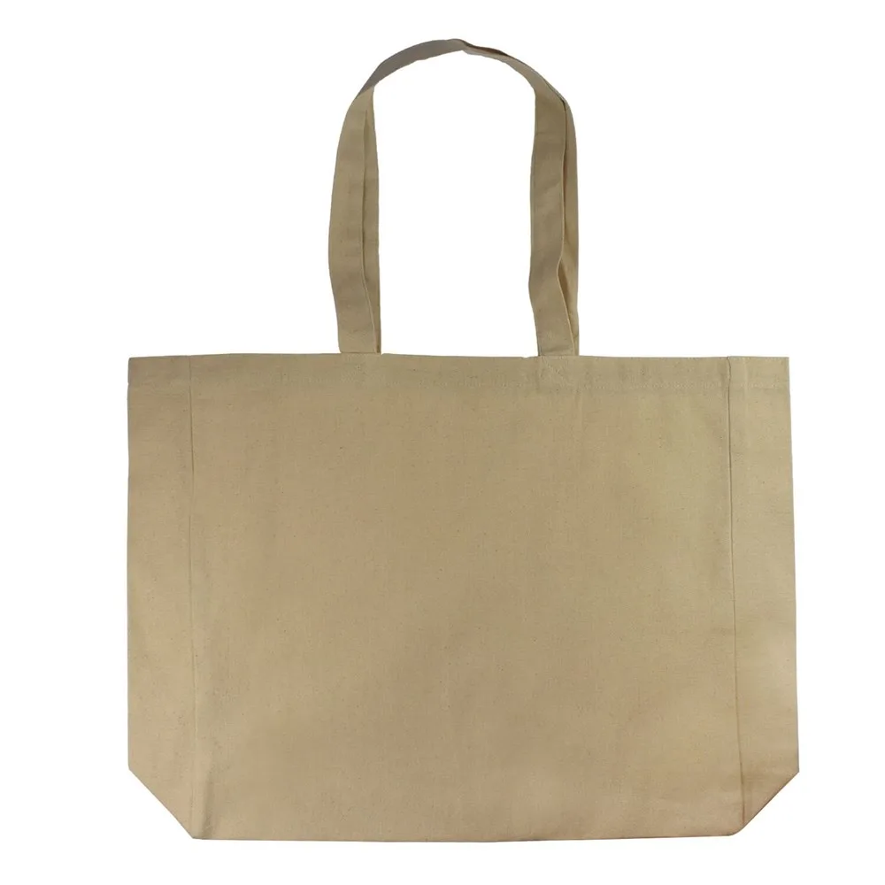 Katoenen shopper met souffle, 225 gr/m²