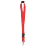 Neklint 2 cm met safetybreak, rood (pms 199c) / rood