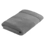 Sophie Muval handdoek gerecycled 100x50 cm 450 grm² grijs pms 429c grijs - Handdoekeninclusieflogo Sophie Muval handdoek gerecycled 100x50 cm, 450 gr/m², grijs (pms 429c) / grijs