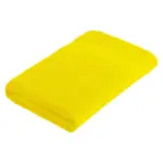 Sophie Muval handdoek 140x70 cm 450 grm² geel pms 101c geel - Handdoekeninclusieflogo Sophie Muval handdoek 140x70 cm, 450 gr/m², geel (pms 101c) / geel