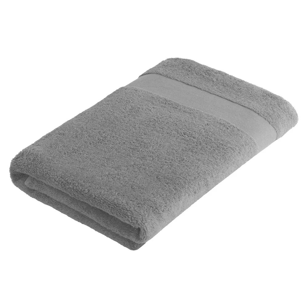 Sophie Muval handdoek 140x70 cm 450 grm² grijs pms 429c grijs - Handdoekeninclusieflogo Sophie Muval handdoek 140x70 cm, 450 gr/m², grijs (pms 429c) / grijs