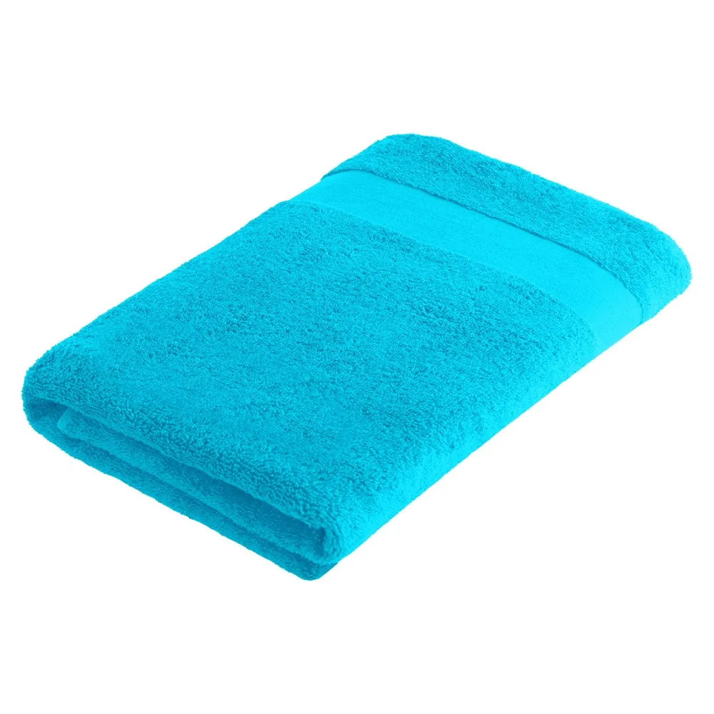Sophie Muval handdoek 140x70 cm 450 grm² lichtblauw pms 638c lichtblauw - Handdoekeninclusieflogo Sophie Muval handdoek 140x70 cm, 450 gr/m², lichtblauw (pms 638c) / lichtblauw