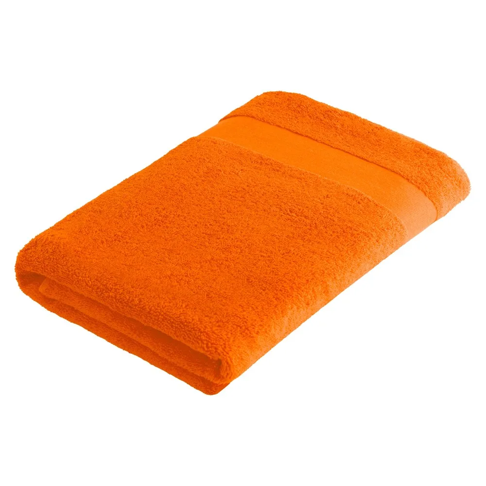 Sophie Muval handdoek 140x70 cm 450 grm² oranje pms 165c oranje - Handdoekeninclusieflogo Sophie Muval handdoek 140x70 cm, 450 gr/m², oranje (pms 165c) / oranje