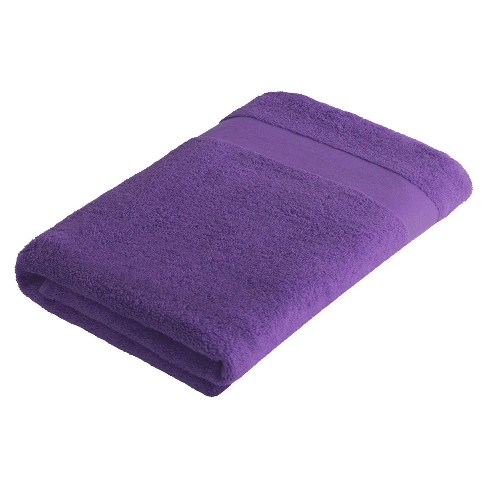 Sophie Muval handdoek 140x70 cm 450 grm² paars pms 268c paars - Handdoekeninclusieflogo Sophie Muval handdoek 140x70 cm, 450 gr/m², paars (pms 268c) / paars