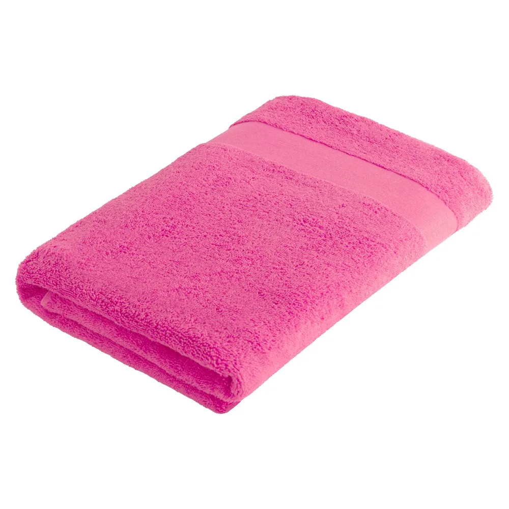 Sophie Muval handdoek 140x70 cm 450 grm² roze pms 212c roze - Handdoekeninclusieflogo Sophie Muval handdoek 140x70 cm, 450 gr/m², roze (pms 212c) / roze