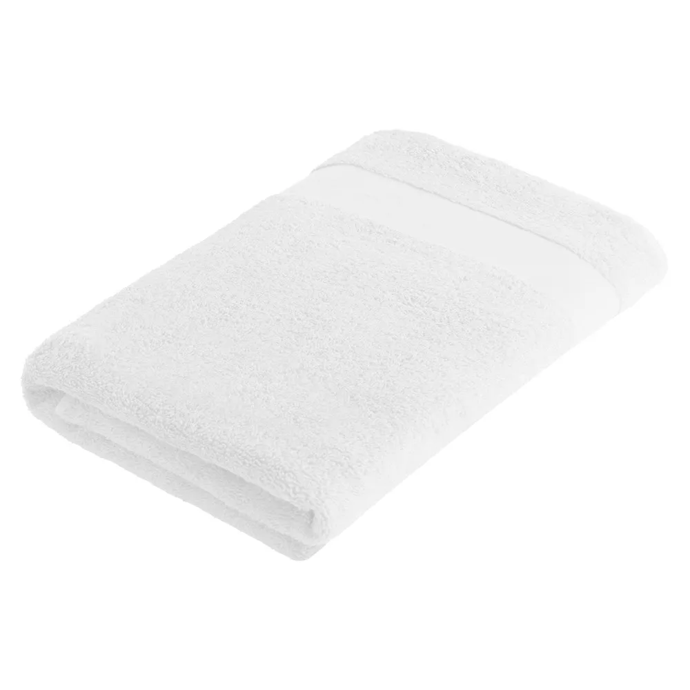 Sophie Muval handdoek 140x70 cm 450 grm² wit white wit - Handdoekeninclusieflogo Sophie Muval handdoek 140x70 cm, 450 gr/m², wit (white) / wit