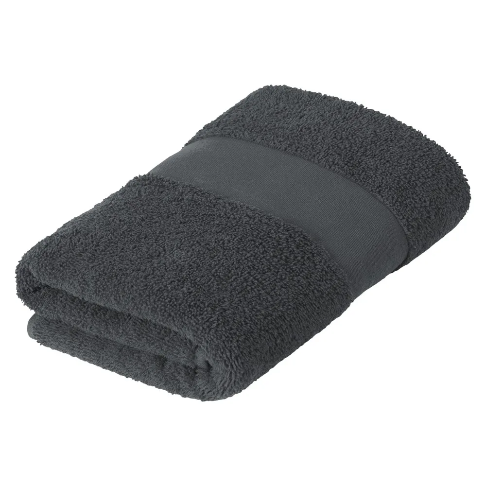 Sophie Muval handdoek 100x50 cm 450 grm² donkergrijs pms cool grey 11c donkergrijs - Handdoekeninclusieflogo Sophie Muval handdoek 100x50 cm, 450 gr/m², donkergrijs (pms cool grey 11c) / donkergrijs