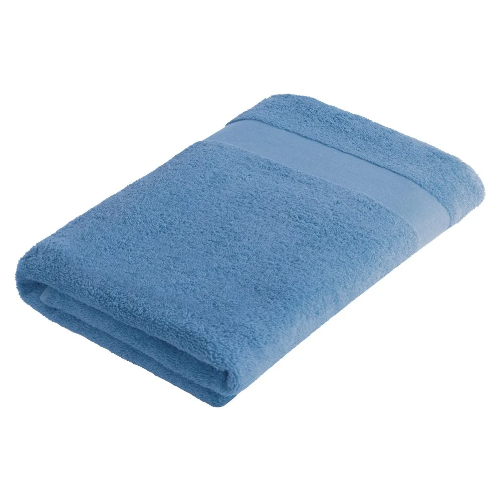 Sophie Muval handdoek bio 140x70 cm 500 grm² denim pms 653c denim - Handdoekeninclusieflogo Sophie Muval handdoek bio 140x70 cm, 500 gr/m², denim (pms 653c) / denim
