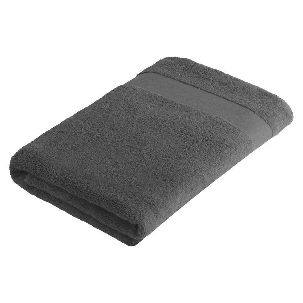 Sophie Muval handdoek bio 140x70 cm 500 grm² donkergrijs pms cool grey 11c donkergrijs - Handdoekeninclusieflogo Sophie Muval handdoek bio 140x70 cm, 500 gr/m², donkergrijs (pms cool grey 11c) / donkergrijs