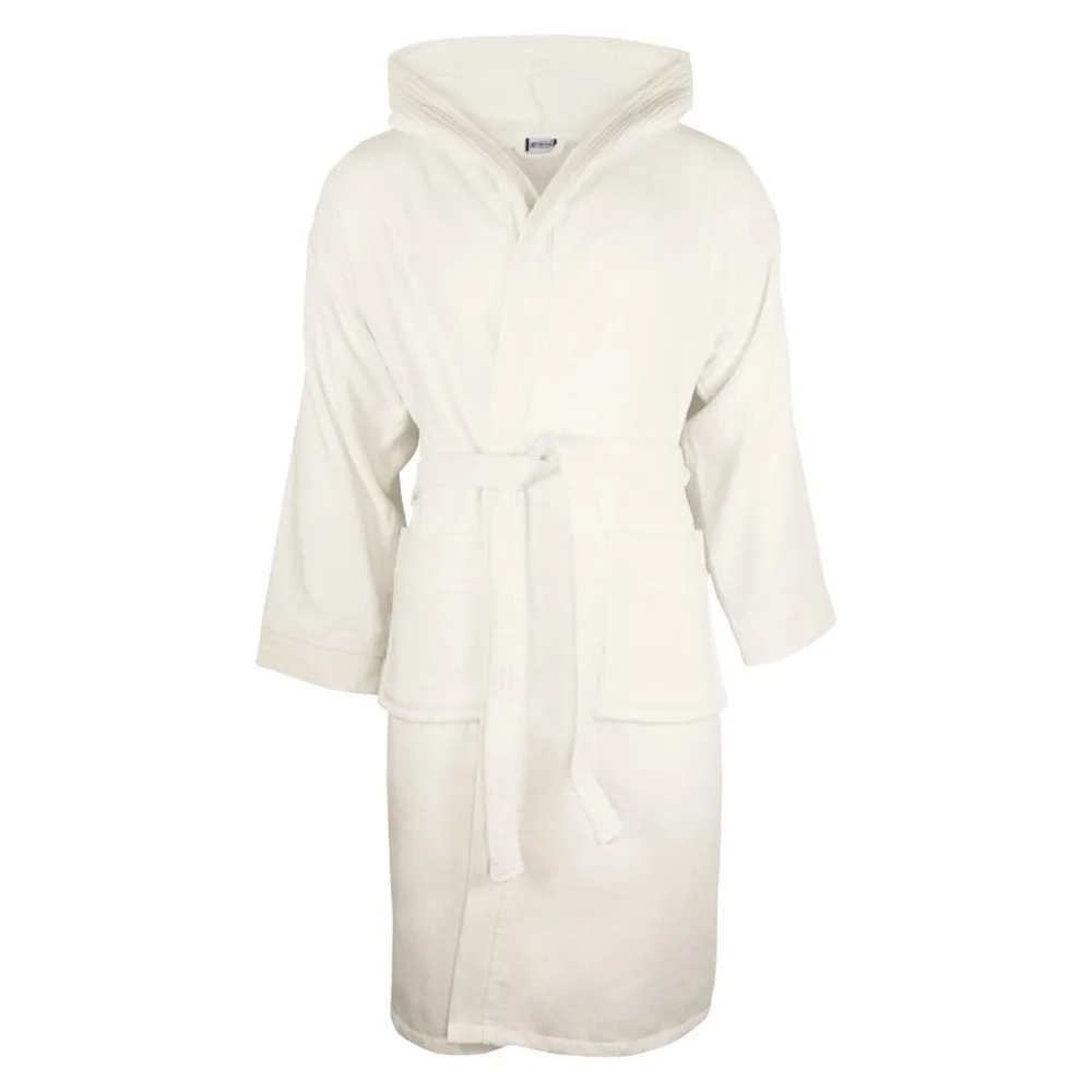 Sophie Muval velours badjas met capuchon, 380gr/m²