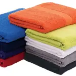 Sophie Muval handdoek 140x70 cm 360 grm² productfoto 2 - Handdoekeninclusieflogo Sophie Muval handdoek 140x70 cm, 360 gr/m² — productfoto 2