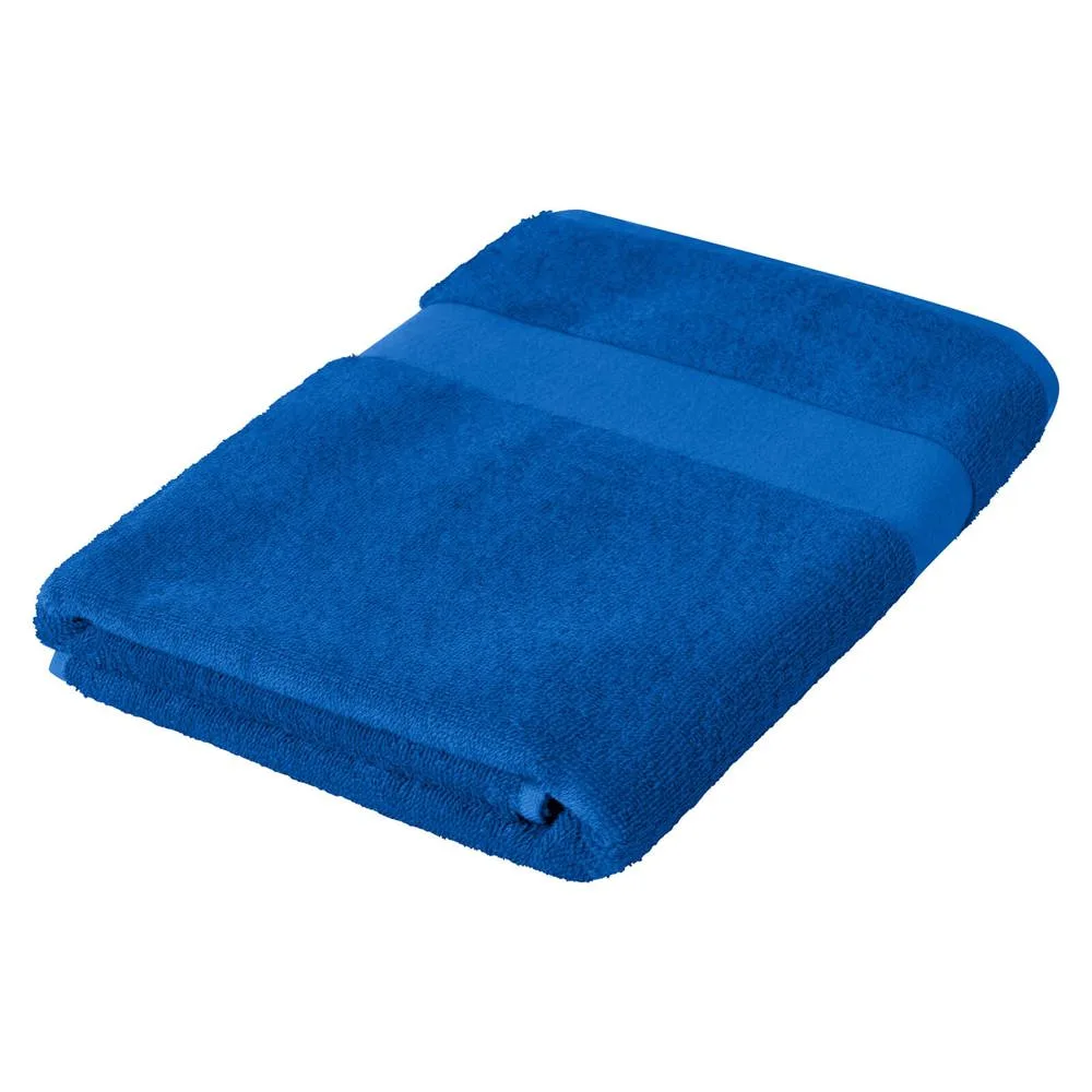 Sophie Muval handdoek 140x70 cm 360 grm² kobaltblauw pms 286c kobaltblauw - Handdoekeninclusieflogo Sophie Muval handdoek 140x70 cm, 360 gr/m², kobaltblauw (pms 286c) / kobaltblauw