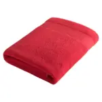 Sophie Muval handdoek 140x70 cm 360 grm² rood pms 199c rood - Handdoekeninclusieflogo Sophie Muval handdoek 140x70 cm, 360 gr/m², rood (pms 199c) / rood