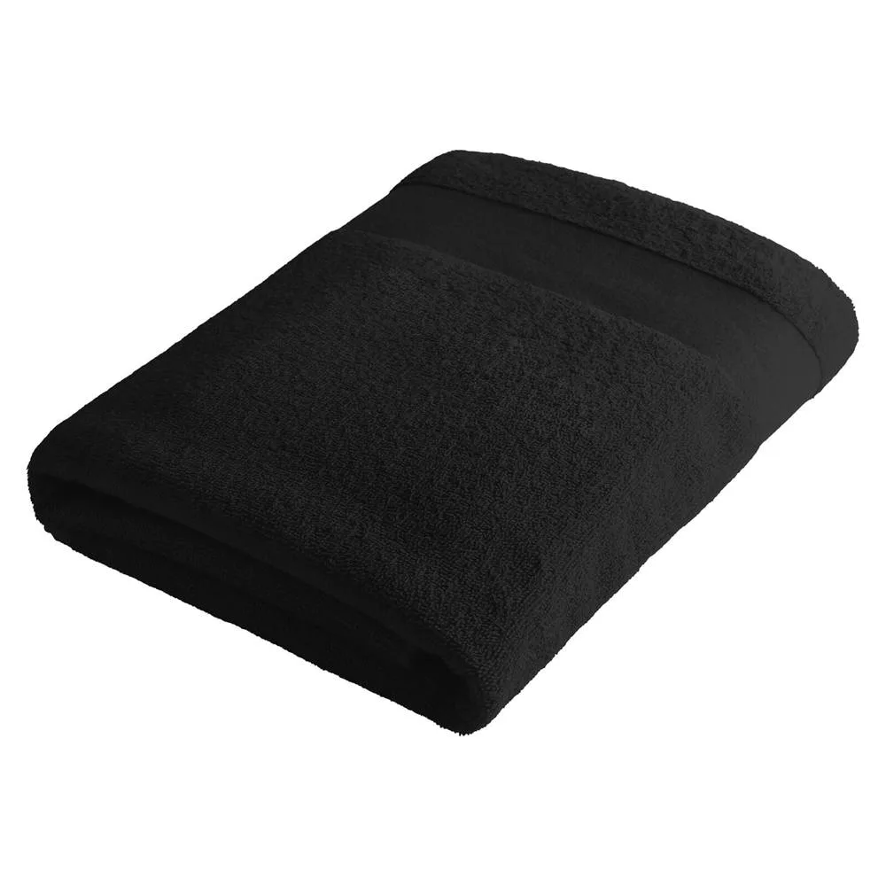 Sophie Muval handdoek 140x70 cm 360 grm² zwart black zwart - Handdoekeninclusieflogo Sophie Muval handdoek 140x70 cm, 360 gr/m², zwart (black) / zwart