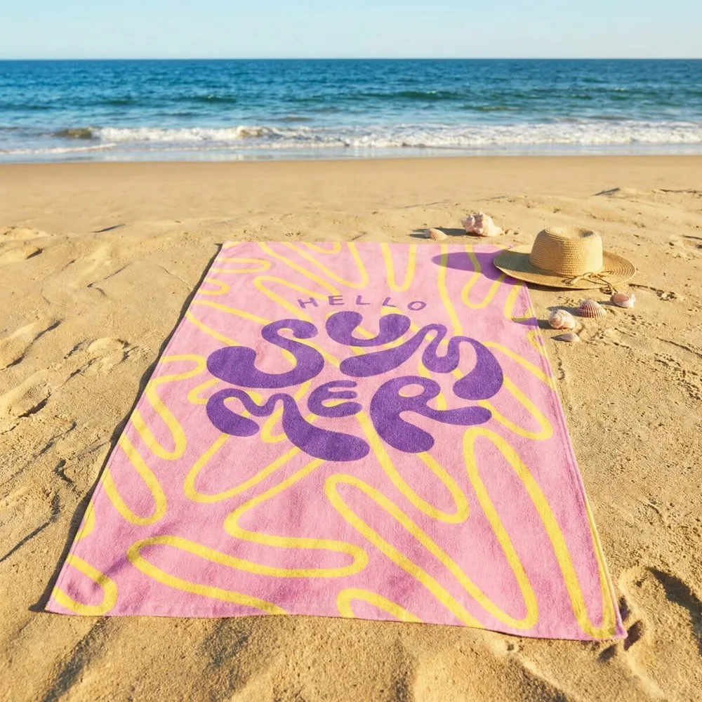 Sophie Muval sublimatie handdoek 140x70 cm 350 grm² productfoto 5 - Handdoekeninclusieflogo Sophie Muval sublimatie handdoek 140x70 cm, 350 gr/m² — productfoto 5